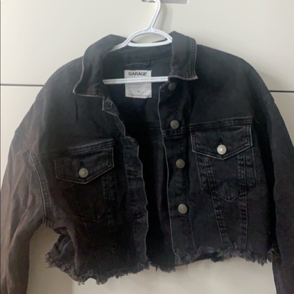 Garage Denium Cropped Jacket - Picture 1 of 4